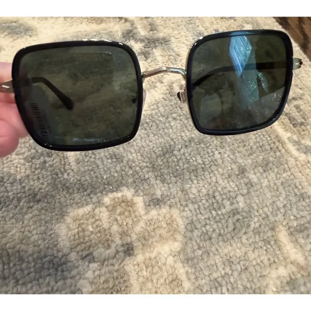Persol Sunglasses PO2475S 51531 50mm Gold & Black / green Lens NWT